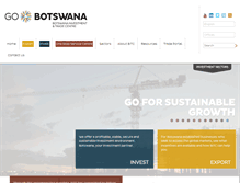 Tablet Screenshot of gobotswana.com